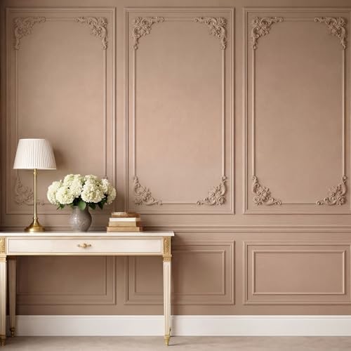 12pcs Corner Wall Molding, Wainscoting Floral Molding - Image 3