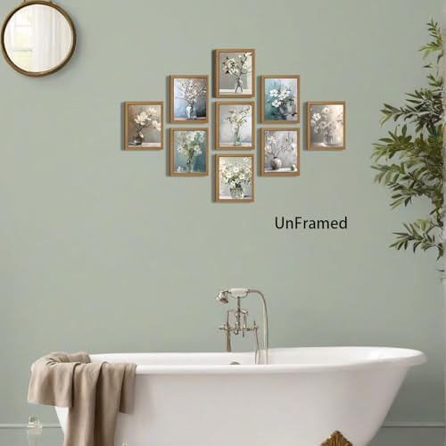 XIANGRUI Magnolia Floral Posters Wall Art Set of 9, Vintage Botanical Flower - Image 7