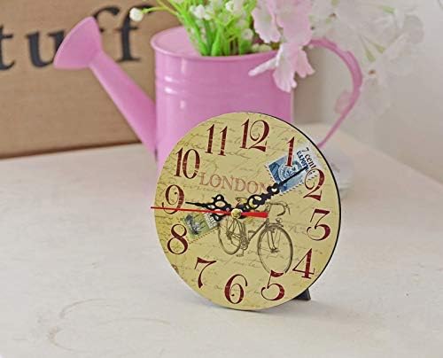 Silent Non-Ticking Wooden Decorative Round Wall Clock Quality Quartz Battery - Image 2