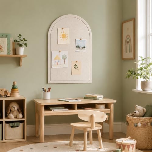Large Arched Felt Bulletin Board, Sized 36" x 24" - Image 6