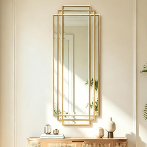 42"x16" Rectangle Beveled Wall Mirror by ReflectPerfectionEveryDay