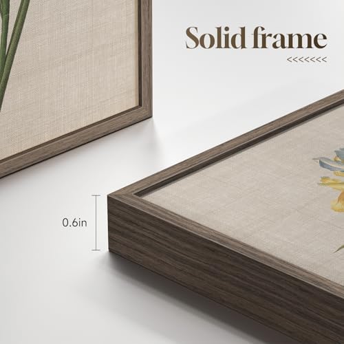 Framed Vintage Botanical Floral Wall Art - Image 5