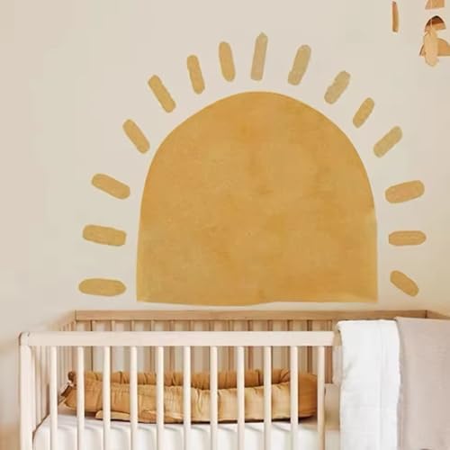 Boho Sun Fabric Wallpaper Kids Wall Stickers Nursery Self-Adhesive Arch Wall - Image 5