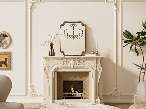 TETOTE Vintage Baroque Gold Rectangle Mirror - Image 2