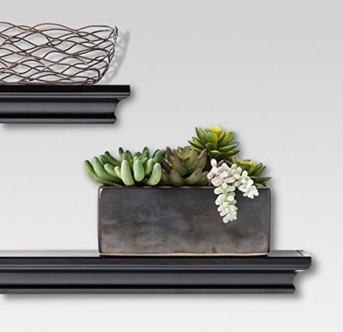 AHDECOR Black Floating Shelves, Modern Wall-Mounted Shelves - Image 4
