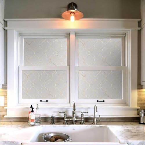 18"x236" Ivory Glittery Mosaic Modern Peel and Stick Self Adhesive Wallpaper - Image 4