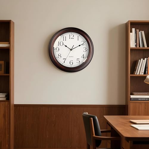 KECYET 16" Wall Clocks Battery Operated Silent Vintage - Image 6
