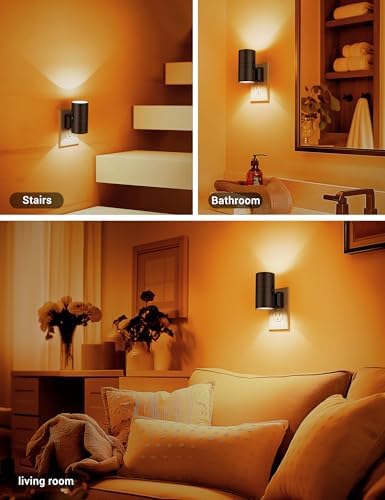 JandCase Amber Night Lights Plug into Wall, Dimmable Night Light Plug in - Image 5