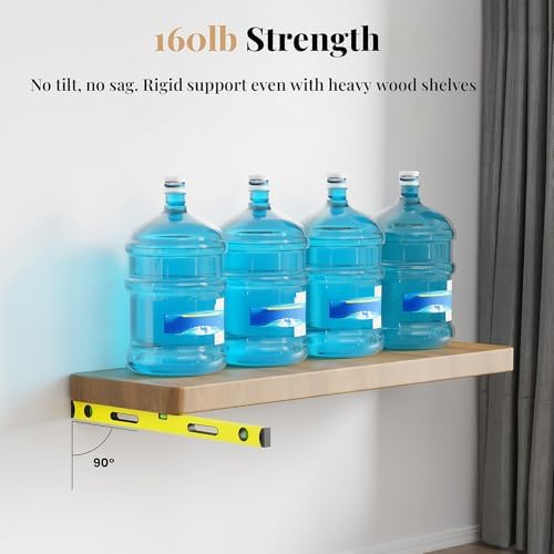 6pcs Wall Shelf Brackets Heavy Duty Floating Shelf Bracket Hidden, Invisible - Image 5