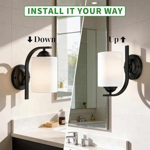 Phaosio Wall Sconces Lights for Bedroom Bathroom, Modern Vanity Light Fixtures - Image 5