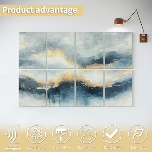 Art3d Acoustic Wall Panels, 48 x 32 in Set - Image 4