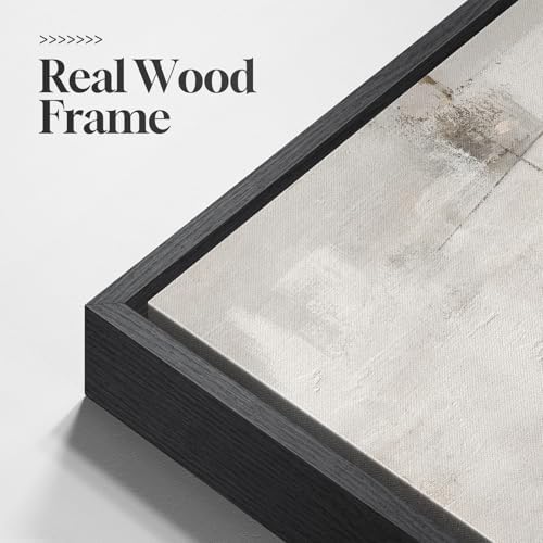 Large Framed Neutral Abstract Wall Art - Image 5