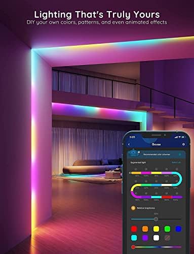 Govee 100ft RGBIC LED Strip Lights, Work - Image 2