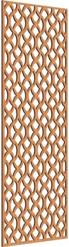 Resort Decorative Pierced Fretwork Wood Wall Panels, 21 3/8"W x 54 3/8"H x 1/4"T by EkenaMillwork