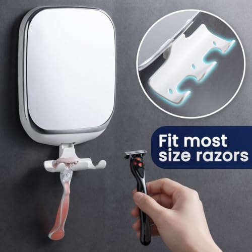 TAILI Shower Mirror Fogless for Shaving, Fogless Mirror Suction Wall Mounted - Image 4