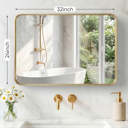 Sweetcrispy Bathroom Mirror 32x24 Inch, Vanity Mirror - Image 2