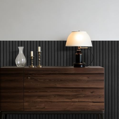 Peel and Stick 4 Roll Black Slat 3D Wall Panel 4"x 98"Acoustic Accent - Image 4