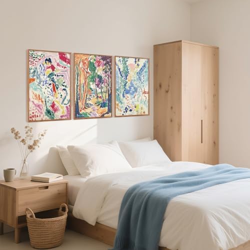 CHDITB Abstract Matisse Framed Canvas Wall Art, Colorful Mid Century Decor - Image 5