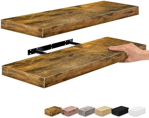 Sorbus Floating Shelves for Wall, Wood Wall Storage by Sorbus