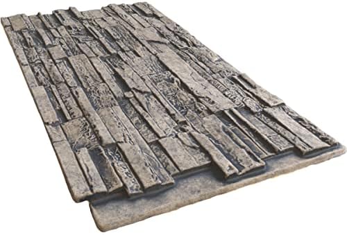 EverStone Cascade Faux Stone Panel, 48 5/8"W x 24 3/4"H x 1 1/4"D, Linen - Image 6