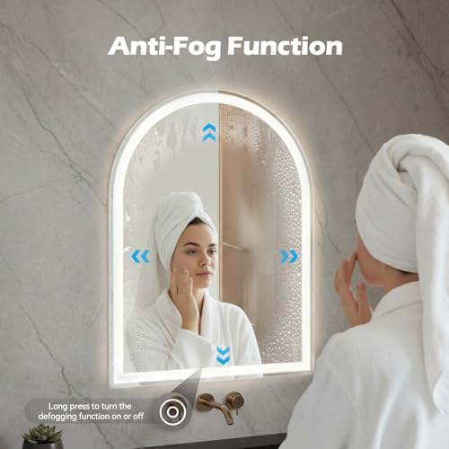 Arched LED Bathroom Mirror - Image 3