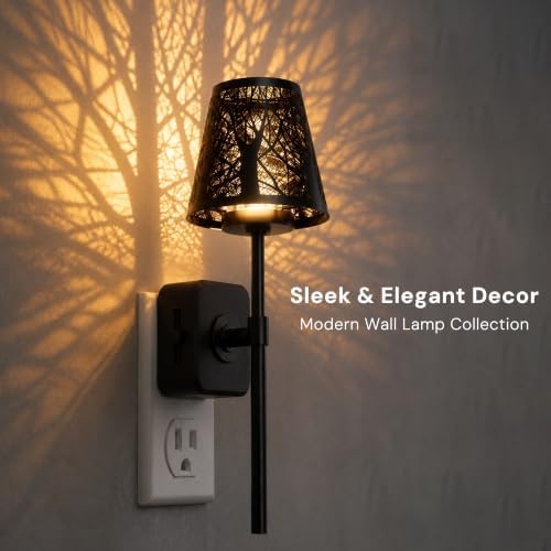L LOHAS LED Night Lights Plug into Wall, Decor Metal Crafted Night Light - Image 4