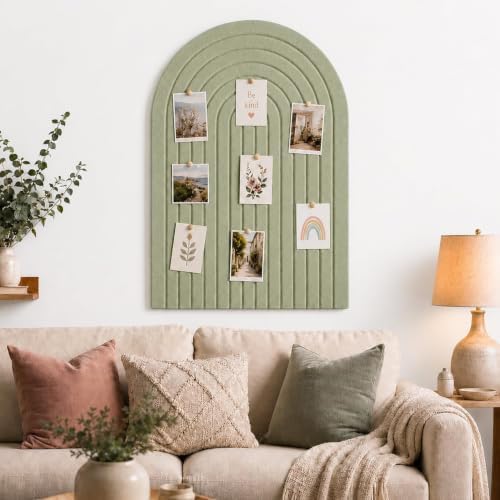 Large Arched Felt Bulletin Board, Sized 36" x 24" - Image 7
