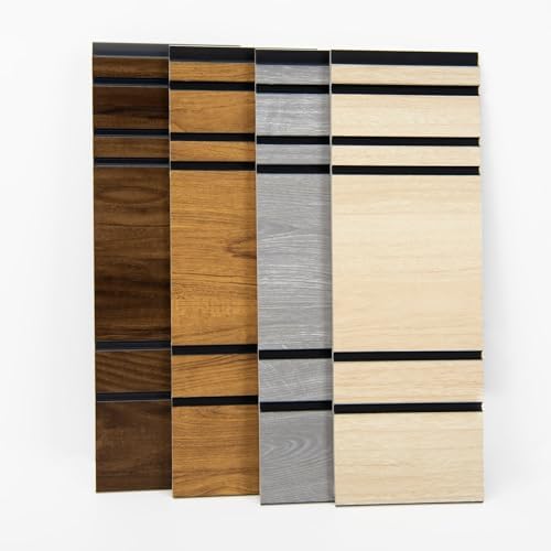 Art3d 11.8 x 4 Inch Wood Grain Wainscoting Wall Panel, Earth Sample - Image 3