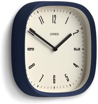 JONES CLOCKS® Marvel wall Clock | Modern Retro Rounded Square Clock | 10" | - Image 2