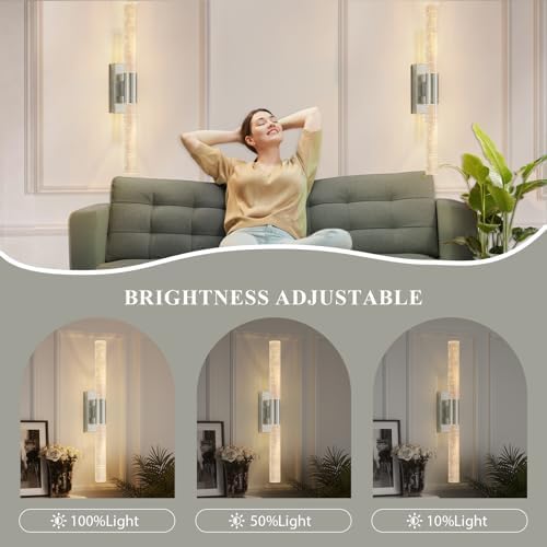 camuucci Battery Operated Wall Sconces Set of 2, Rechargeable Wall Lights - Image 5