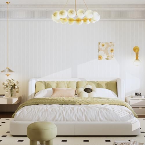 JiffDiff White 3D Embossed Textured Peel Stick Wallpaper 17.3"x1200" - Image 2