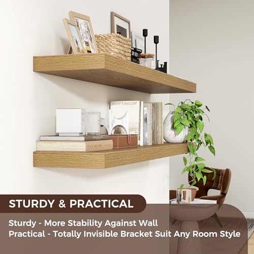 Venusmiles 48" Wide x 9" Deep Floating Shelves - Image 5