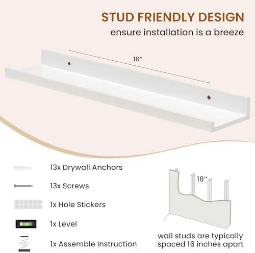 Picture Ledge Shelf, Floating Shelves - Image 5