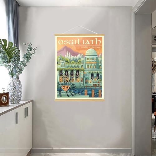 Middle Earth Landscape Wall Art Prints Canvas PaintingFantasy Posters, Wall - Image 3
