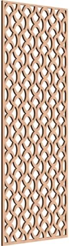 Resort Decorative Pierced Fretwork Wood Wall Panels, 21 3/8"W x 54 3/8"H x 3/8"T by EkenaMillwork