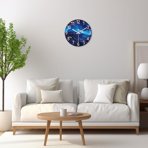 Glass Wall Clocks Battery Operated 14 Inch - Image 5
