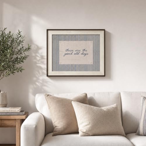 razliubit Good Old Days Wall Art, Framed Quote Canvas, 10x12 Inch - Image 4