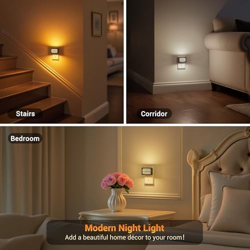 JandCase LED Night Lights Plug into Wall, 2 Pack Night Light - Image 5