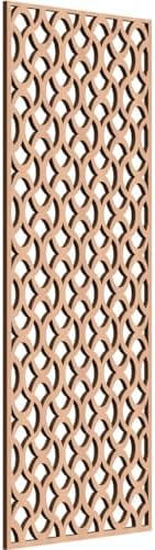 Resort Decorative Pierced Fretwork Wood Wall Panels, 17 3/8"W x 44 3/8"H x 3/8"T by EkenaMillwork