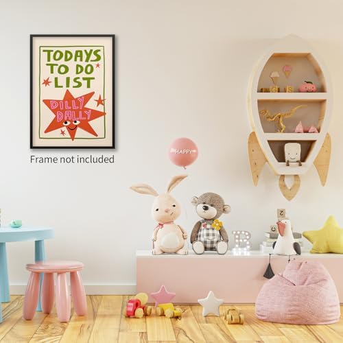 Colorful Cute Star Wall Art Fashion Fun Quote Canvas Posters Minimalist Today's - Image 5
