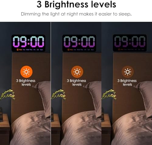 Digital Wall Clock 8.5 Inch Large Display LED Clock - Image 4