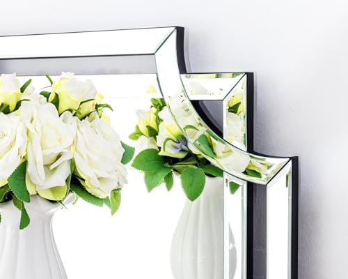 Chende 36" x 24" Rectangular Modern Decorative Wall Mirror - Image 2