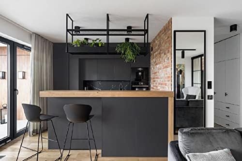 15.7"x118" Dark Grey Peel and Stick Wallpaper - Image 2