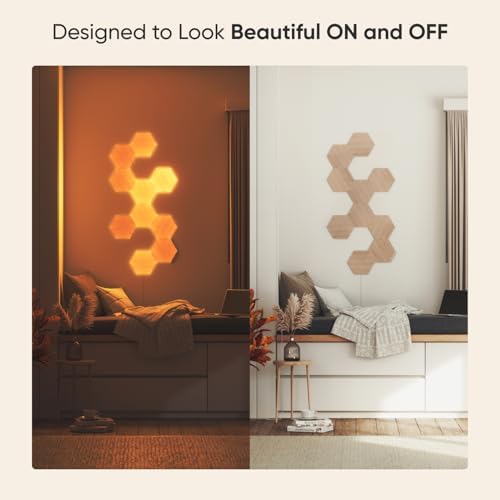 Nanoleaf Elements Hexagon Lights, Smart RGBW LED Wall Light Panels, 7 PK - Image 3