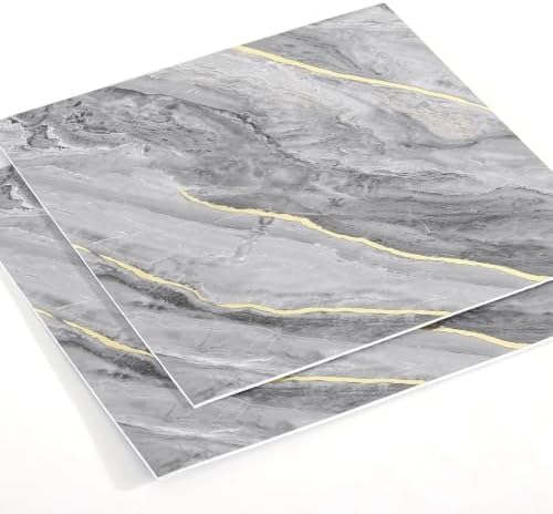 Haimin Wall Panels Peel and Stick Faux Marble Tiles 20 Pack 11.8x11.8in - Image 3