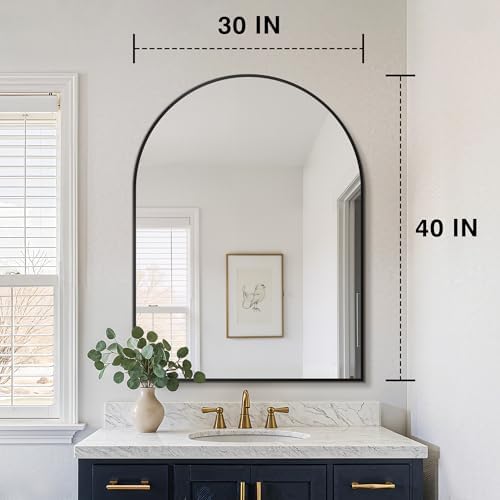 FICTOR 30" x 40" Arched Bathroom Vanity Mirror - Image 2