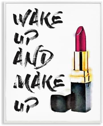 'Wake Up And Make Up'| Framed Giclee Art by StupellIndustries