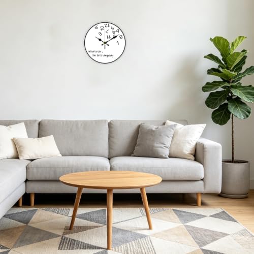 Fun Wall Clock Silent Non-Ticking 12" - Image 6