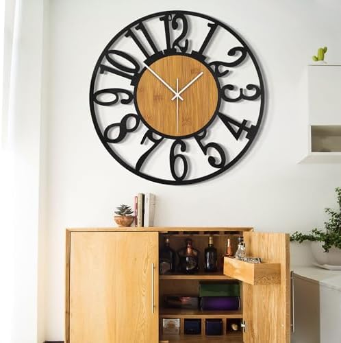LEIKE 30" Oversized Large Wall Clocks, Non Ticking, Battery Operated Modern - Image 5