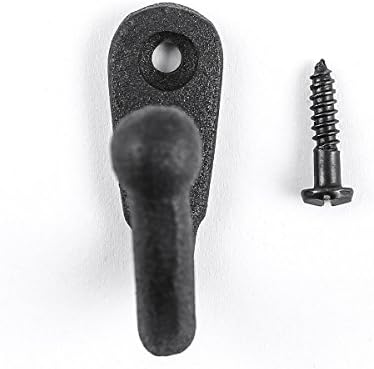 Renovators Supply Manufacturing Single Wall Hook, Wrought Iron Black Powder Coat - Image 5